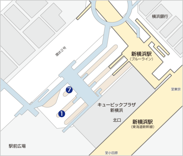 新横浜駅周辺マップ